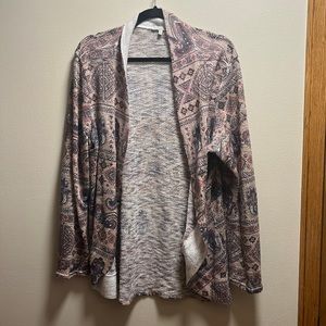 Charlotte Russe print cardigan